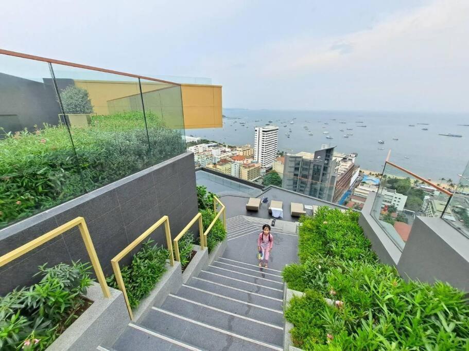 Downtown Chic Condo Rooftop Pool #En797 Pattaya Eksteriør bilde